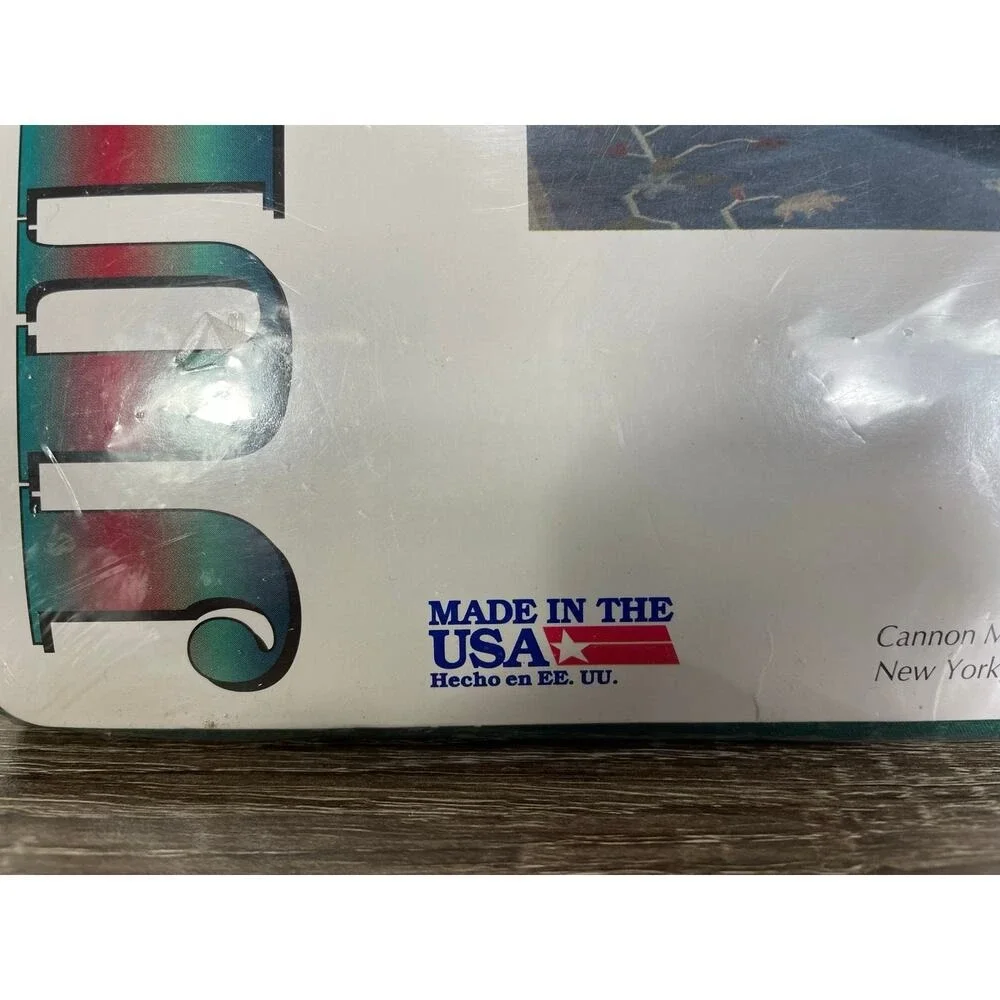Vintage Cannon Jubilee II Twin Flat Sheet Percale‎ 180 Cotton USA Made 90s NEW